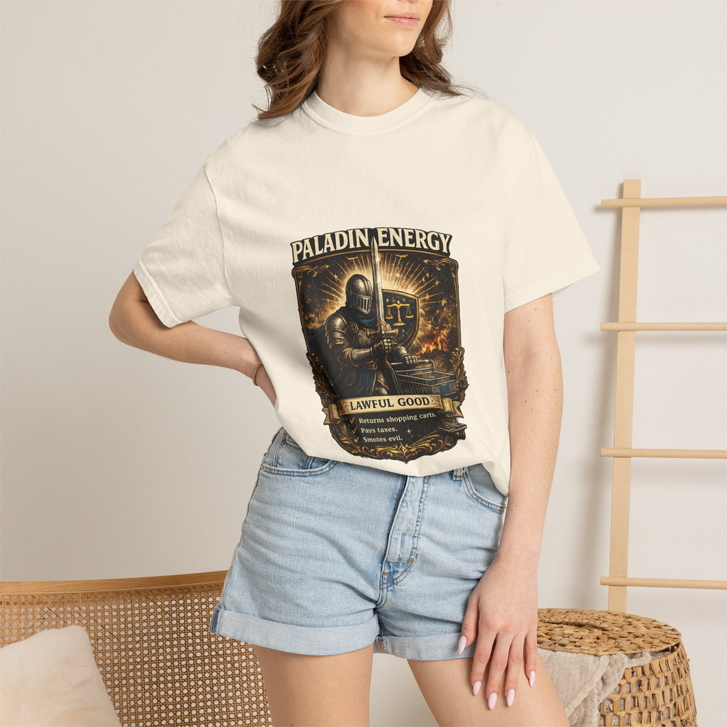 Paladin Energy T-Shirt — "Lawful Good" Fantasy Knight Graphic Tee