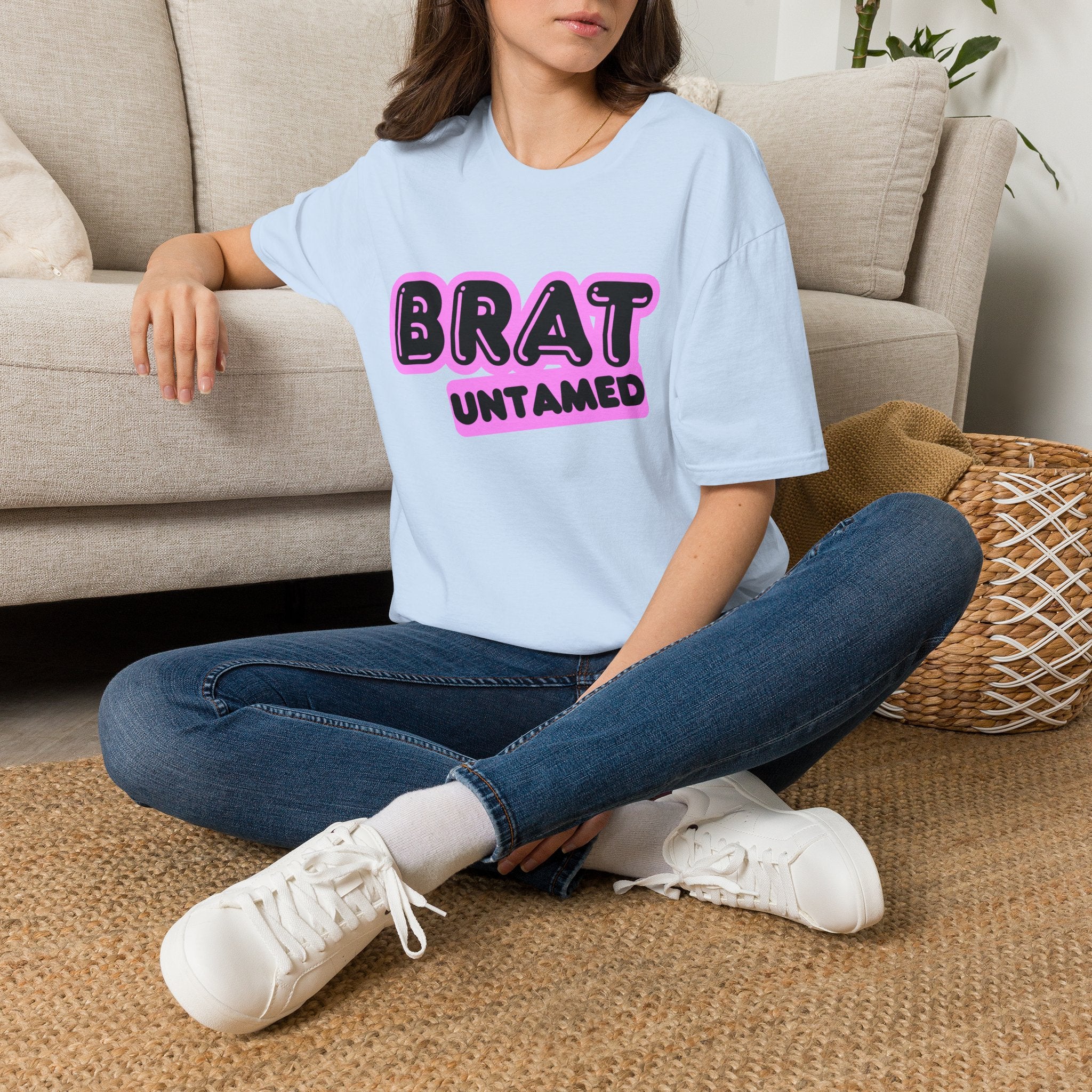 Brat Untamed T-Shirt — Bold Retro Graphic Tee for Teens & Trendsetters