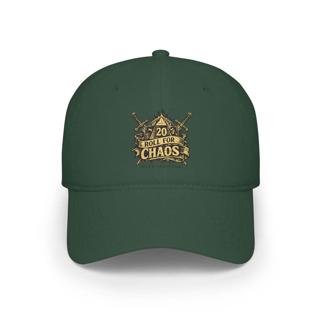 Roll for Chaos Hat | Funny D&D Baseball Cap | Dungeon Master Gift | Tabletop RPG Dad Hat | Gamer Hat | Natural 20 Fantasy Cap
