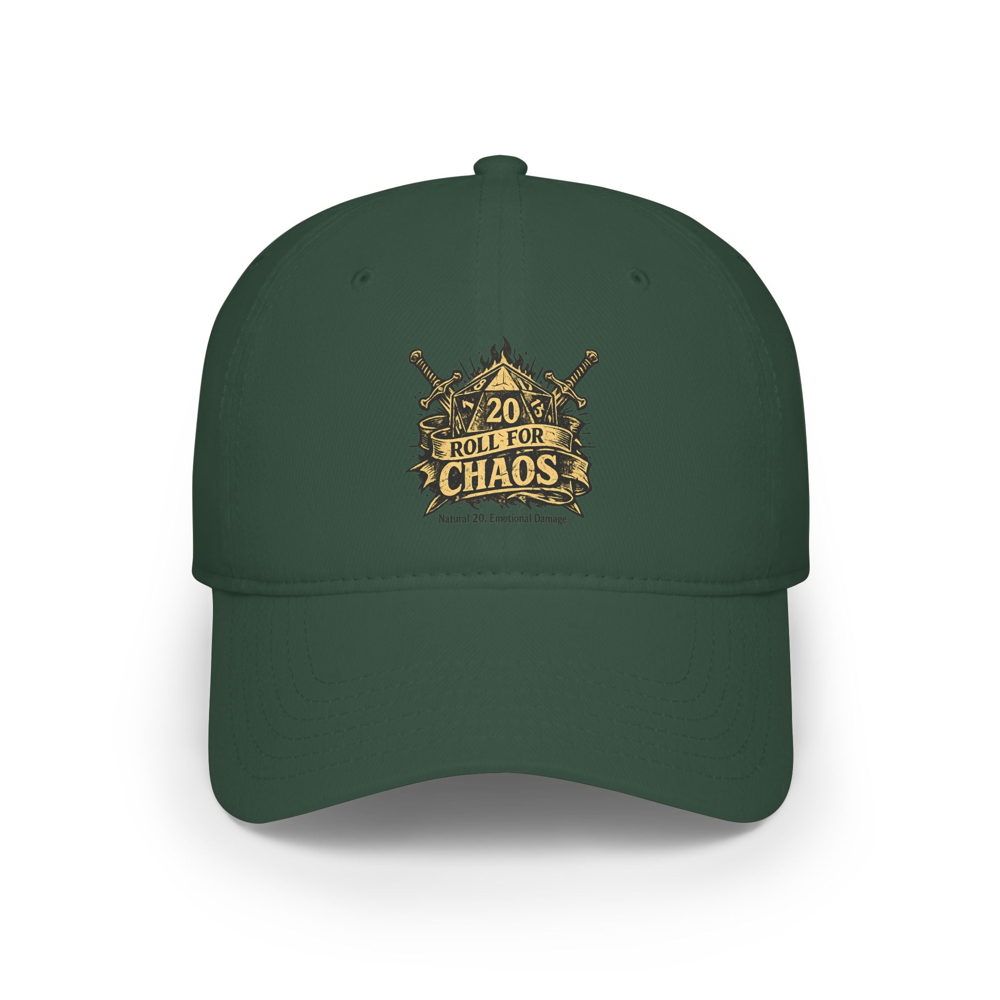 Roll for Chaos Hat | Funny D&D Baseball Cap | Dungeon Master Gift | Tabletop RPG Dad Hat | Gamer Hat | Natural 20 Fantasy Cap