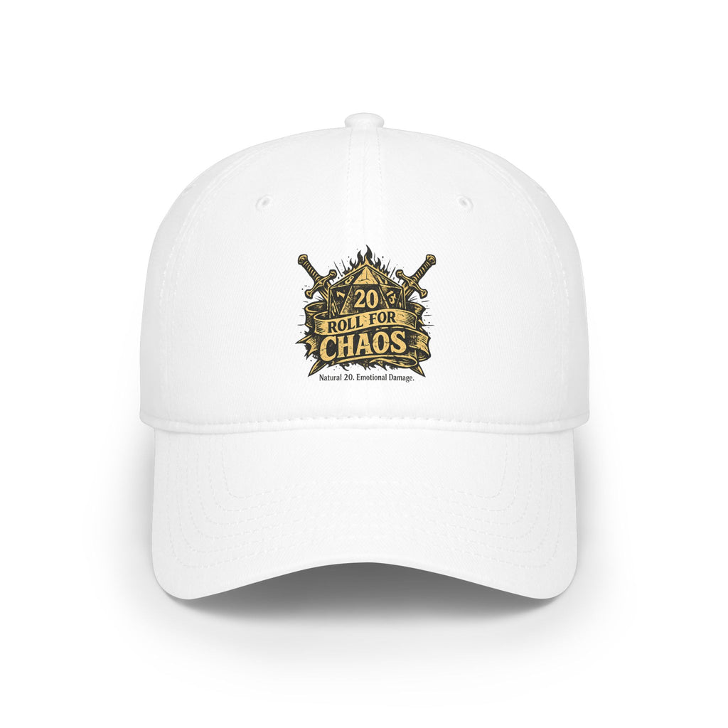 Roll for Chaos Hat | Funny D&D Baseball Cap | Dungeon Master Gift | Tabletop RPG Dad Hat | Gamer Hat | Natural 20 Fantasy Cap