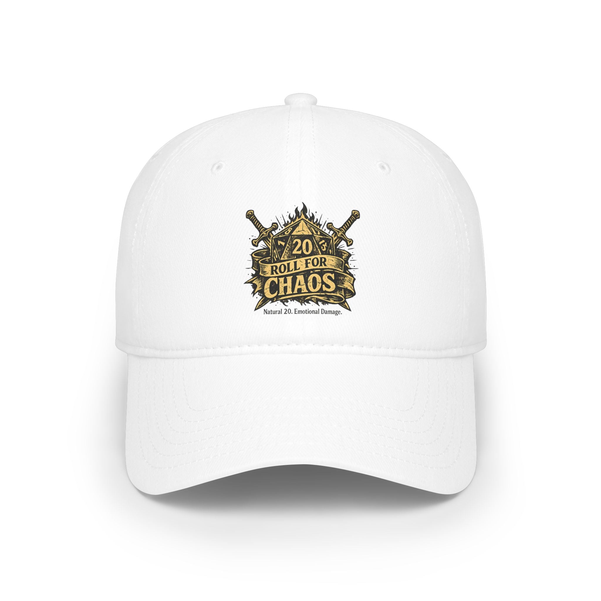 Roll for Chaos Hat | Funny D&D Baseball Cap | Dungeon Master Gift | Tabletop RPG Dad Hat | Gamer Hat | Natural 20 Fantasy Cap