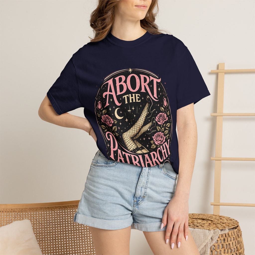 Abort the Patriarchy T-Shirt | Feminist Graphic Tee | Women's Rights Shirt | Empowerment Apparel | Protest Shirt | Equality Gift