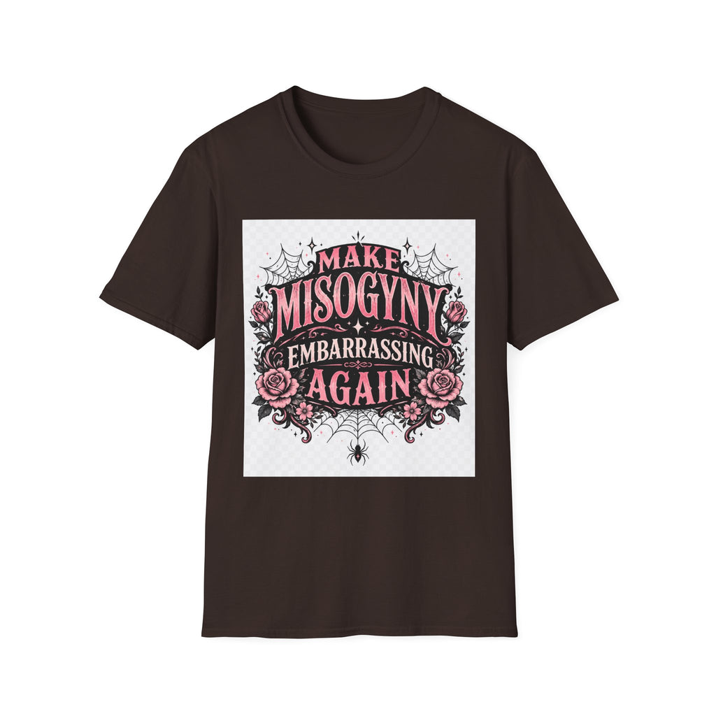 T-Shirt — "Make Misogyny Embarrassing Again" Feminist Graphic Tee
