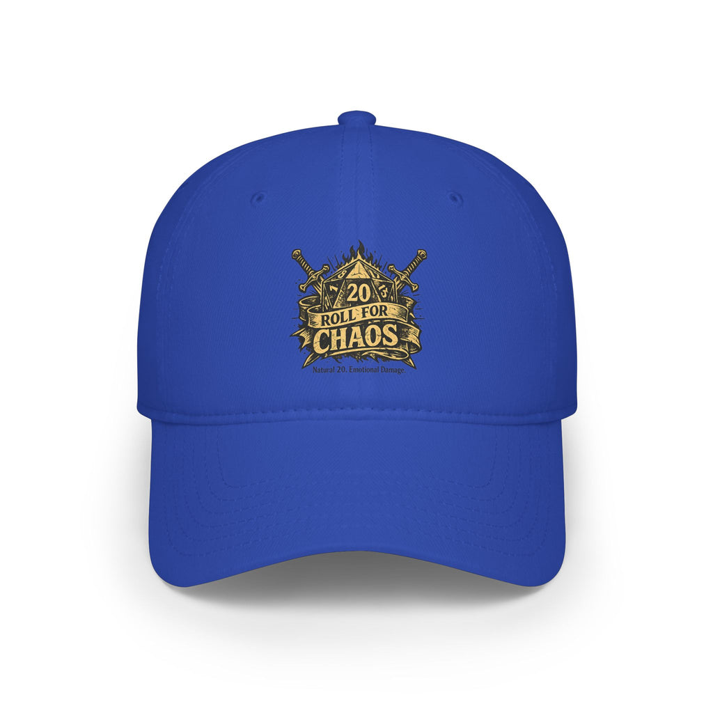 Roll for Chaos Hat | Funny D&D Baseball Cap | Dungeon Master Gift | Tabletop RPG Dad Hat | Gamer Hat | Natural 20 Fantasy Cap