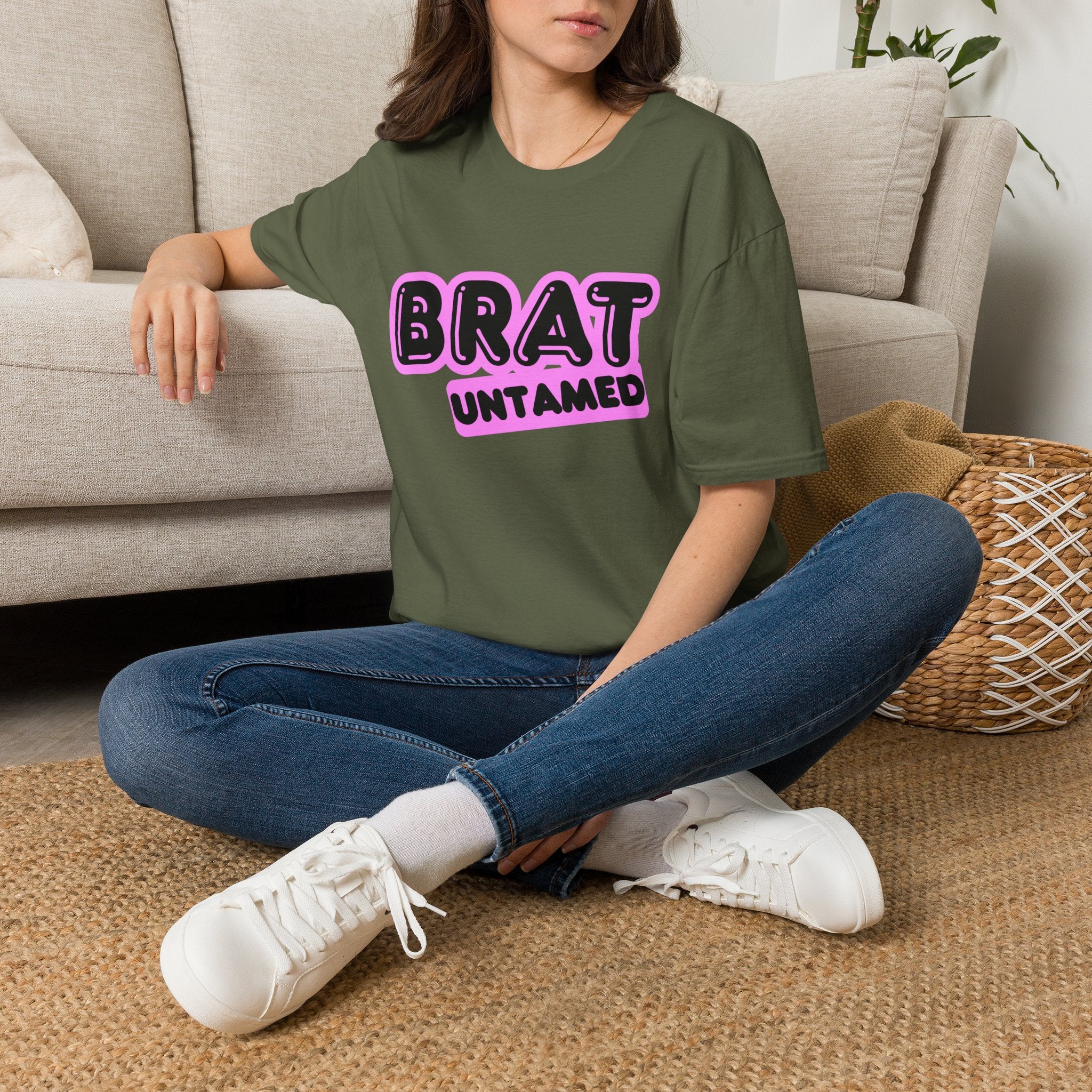 Brat Untamed T-Shirt — Bold Retro Graphic Tee for Teens & Trendsetters