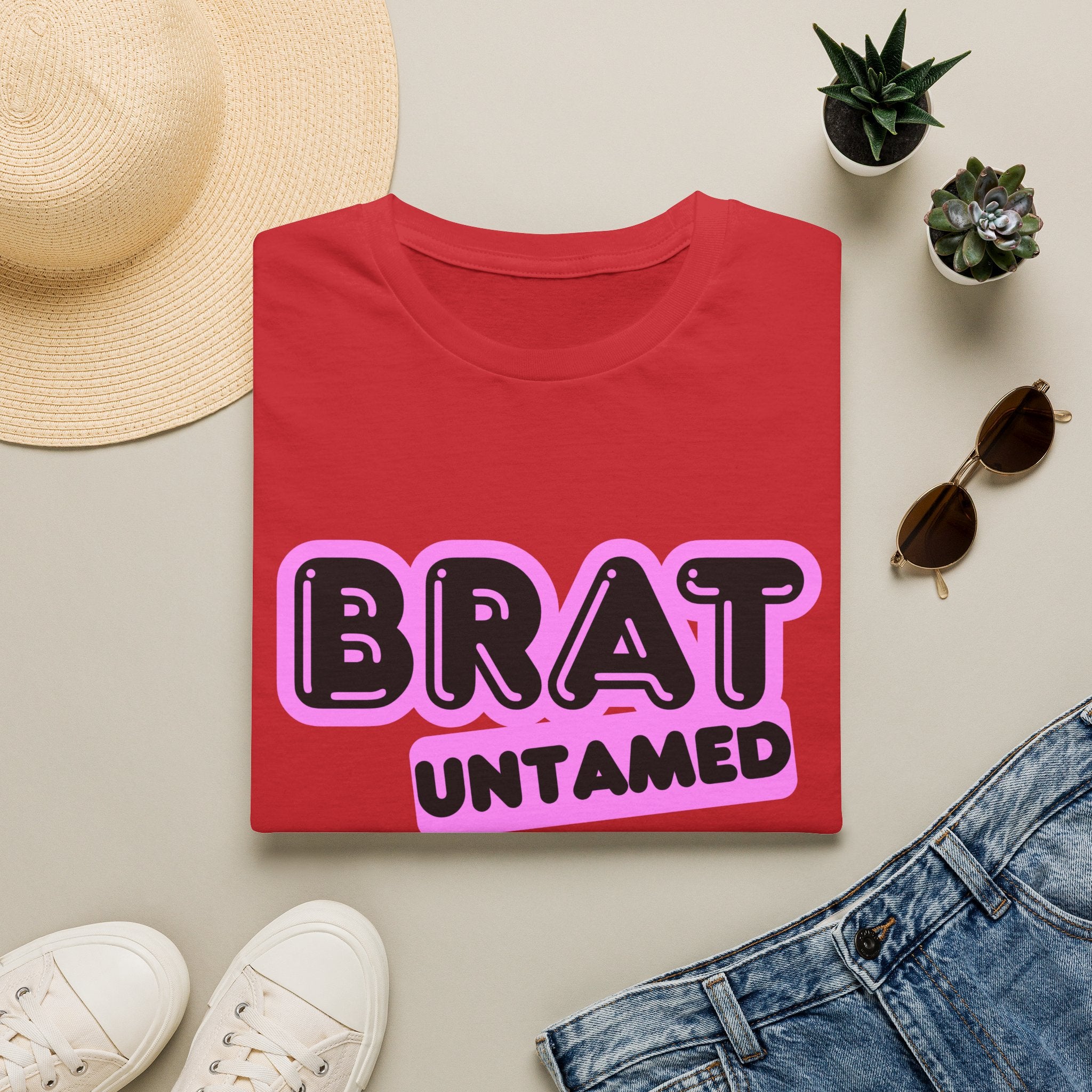 Brat Untamed T-Shirt — Bold Retro Graphic Tee for Teens & Trendsetters