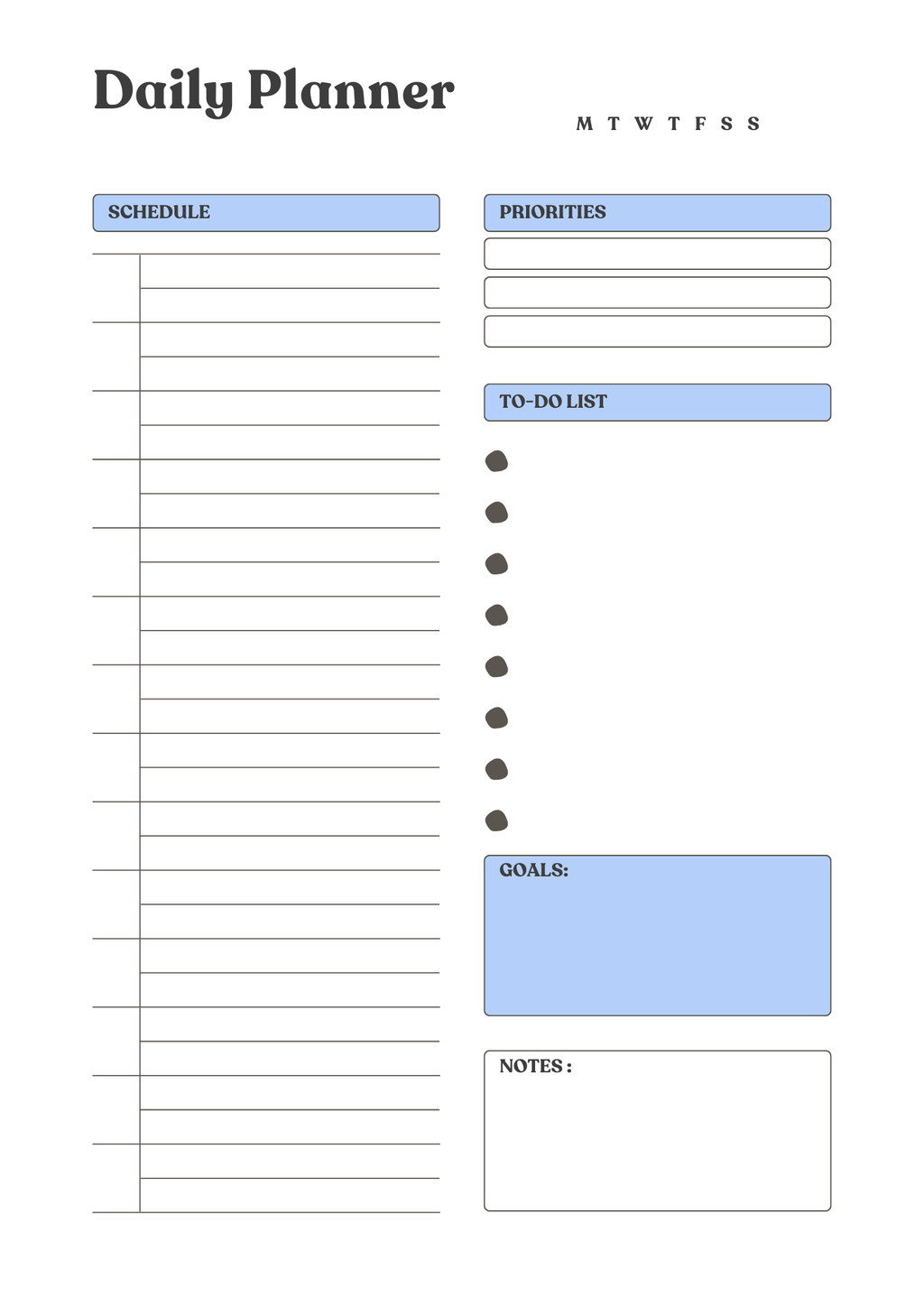 ADHD Weekly Planning Kit — Printable Planner for Neurodivergent Minds